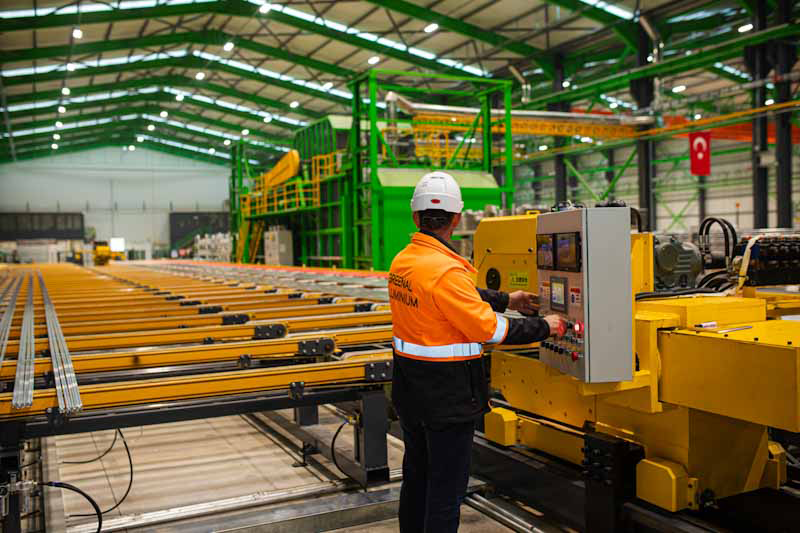 Greenal Aluminium üretim hattı